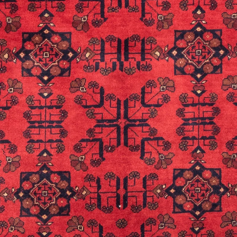 Afghan Teppich - Kunduz 127 x 184 cm - rot