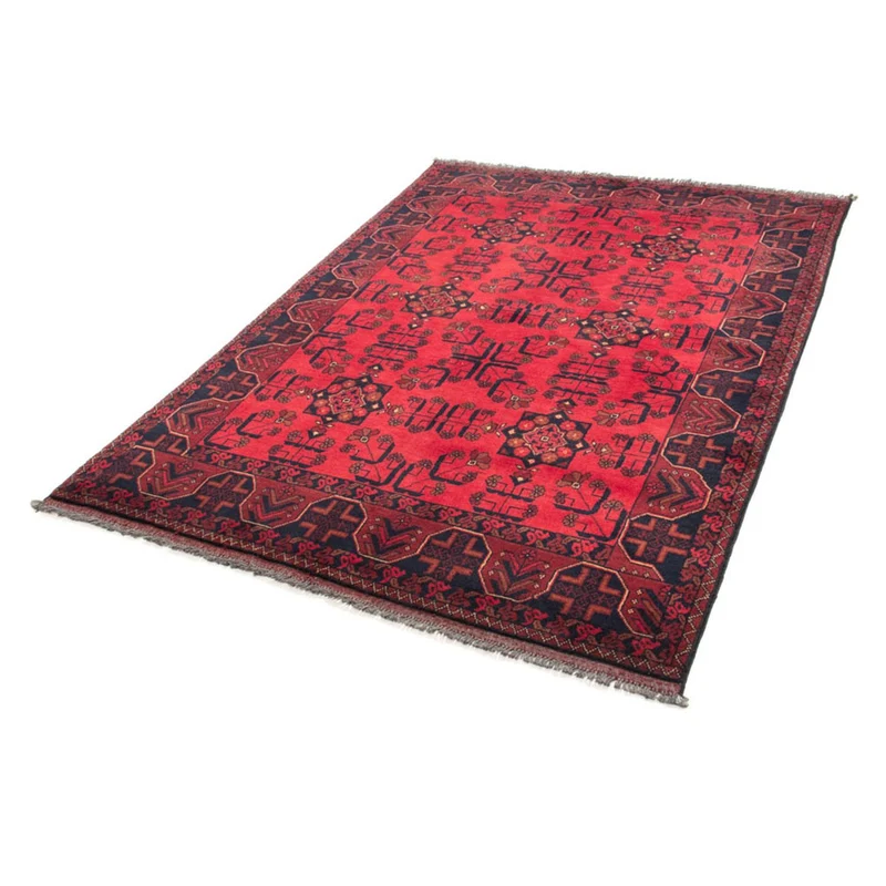 Afghan Teppich - Kunduz 127 x 184 cm - rot