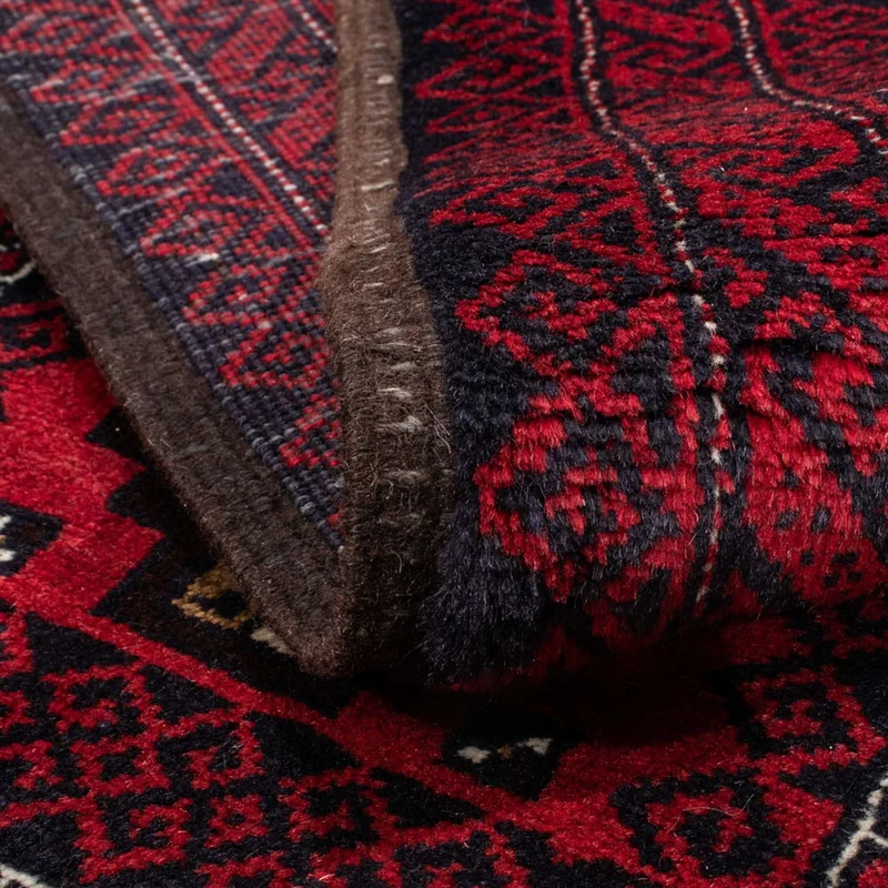 Belutsch Teppich 95 x 175 cm - dunkelrot