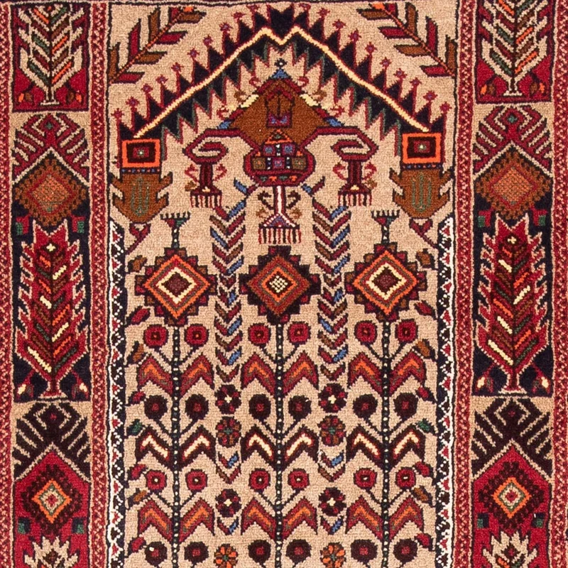 Belutsch Teppich 99 x 195 cm - mehrfarbig