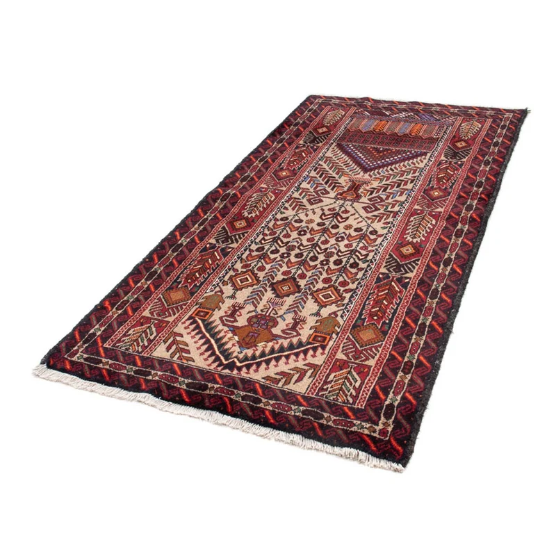 Belutsch Teppich 99 x 195 cm - mehrfarbig