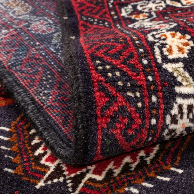 Belutsch Teppich 110 x 196 cm - dunkelblau