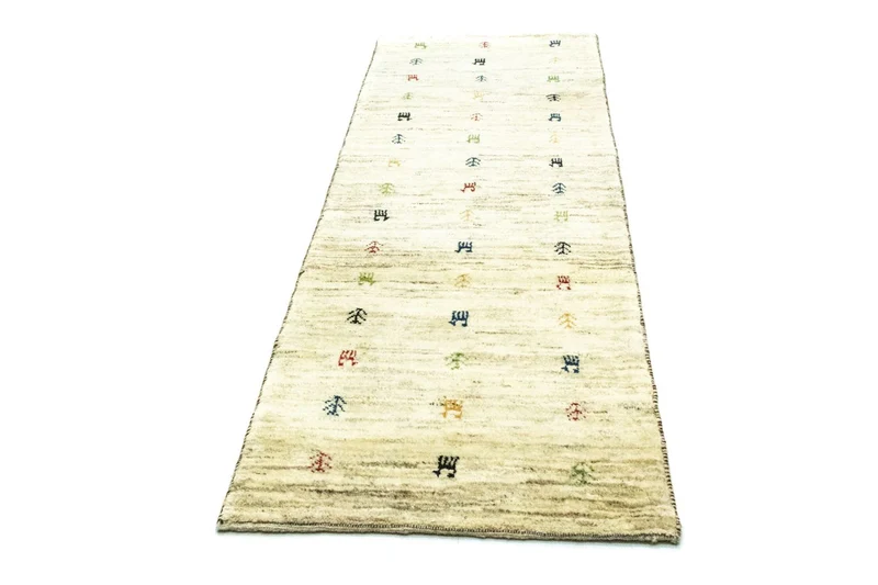 Gabbeh Teppich - Perser 75 x 219 cm - beige