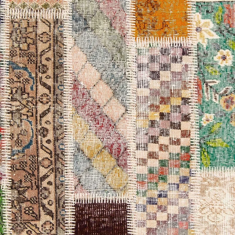 Patchwork Teppich 120 x 184 cm - mehrfarbig