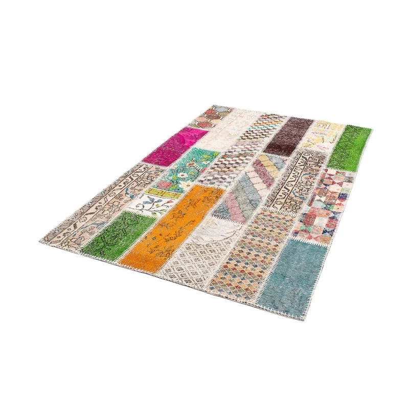 Patchwork Teppich 120 x 184 cm - mehrfarbig