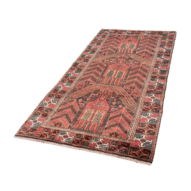 Belutsch Teppich 100 x 205 cm - hellrot