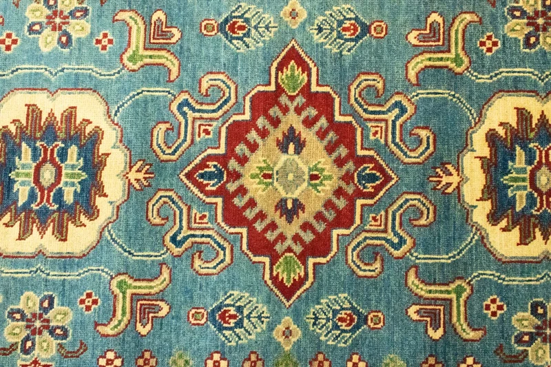 Ziegler Teppich - Kazak 117 x 183 cm - seeblau