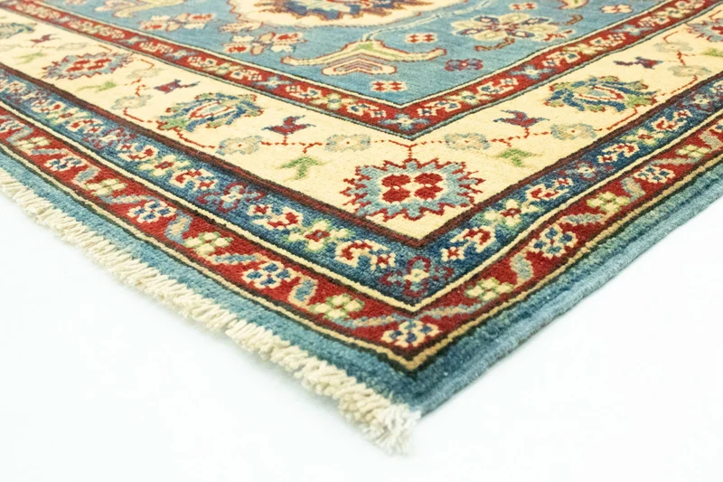 Ziegler Teppich - Kazak 117 x 183 cm - seeblau
