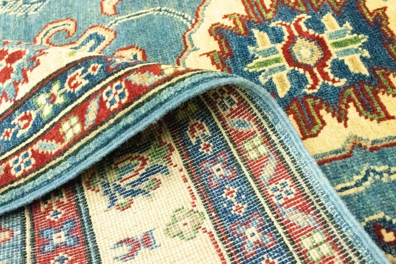 Ziegler Teppich - Kazak 117 x 183 cm - seeblau