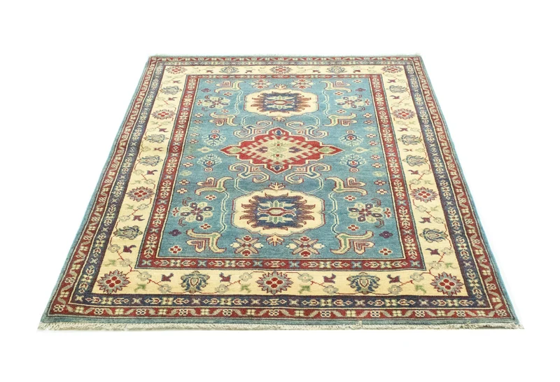 Ziegler Teppich - Kazak 117 x 183 cm - seeblau
