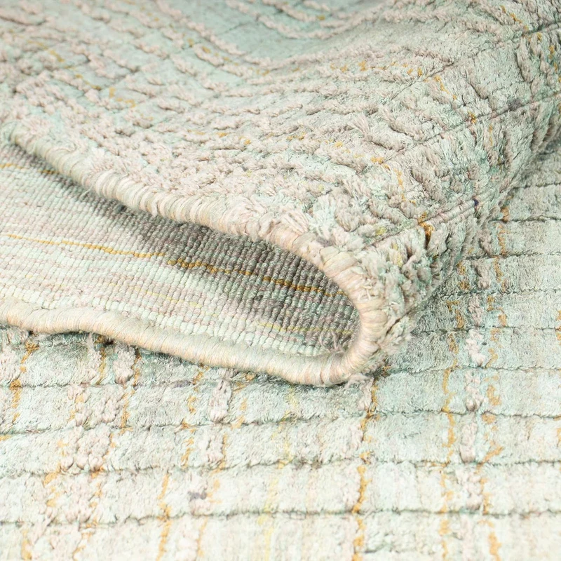 Designer Teppich 230 x 310 cm Teppich Wohnzimmer - grün