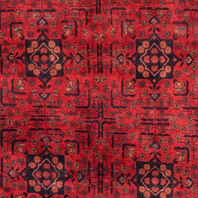 Afghan Teppich - Kunduz 129 x 193 cm - rot
