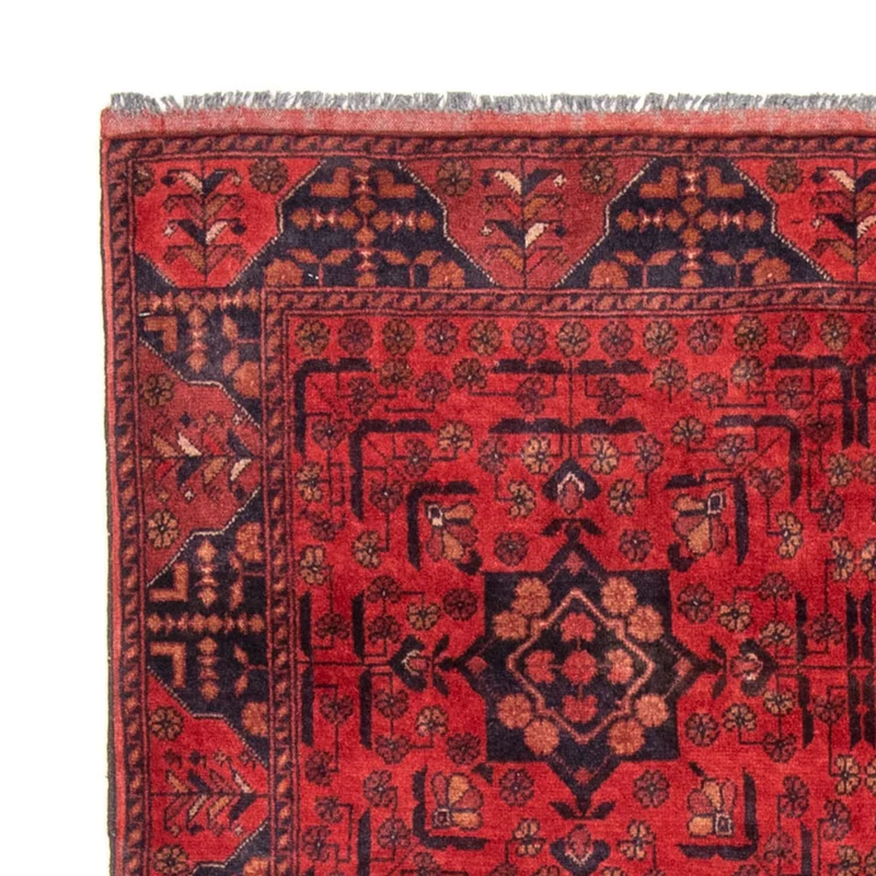 Afghan Teppich - Kunduz 129 x 193 cm - rot