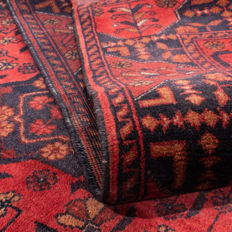 Afghan Teppich - Kunduz 129 x 193 cm - rot