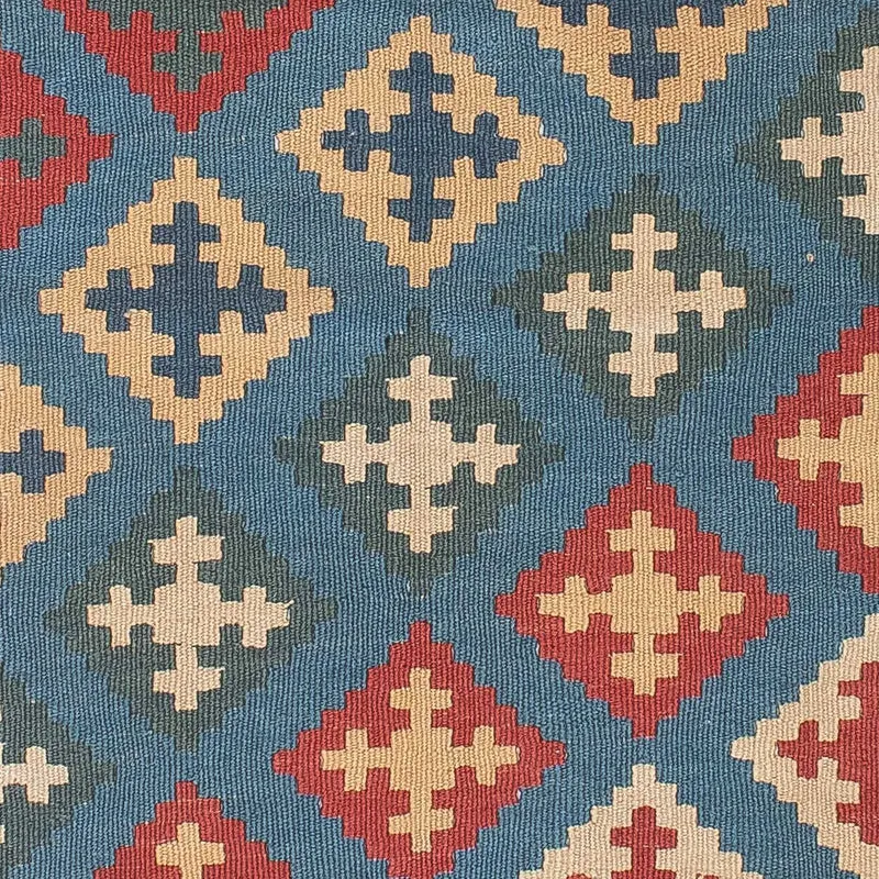 Kelim Teppich - Oriental 128 x 178 cm - blau