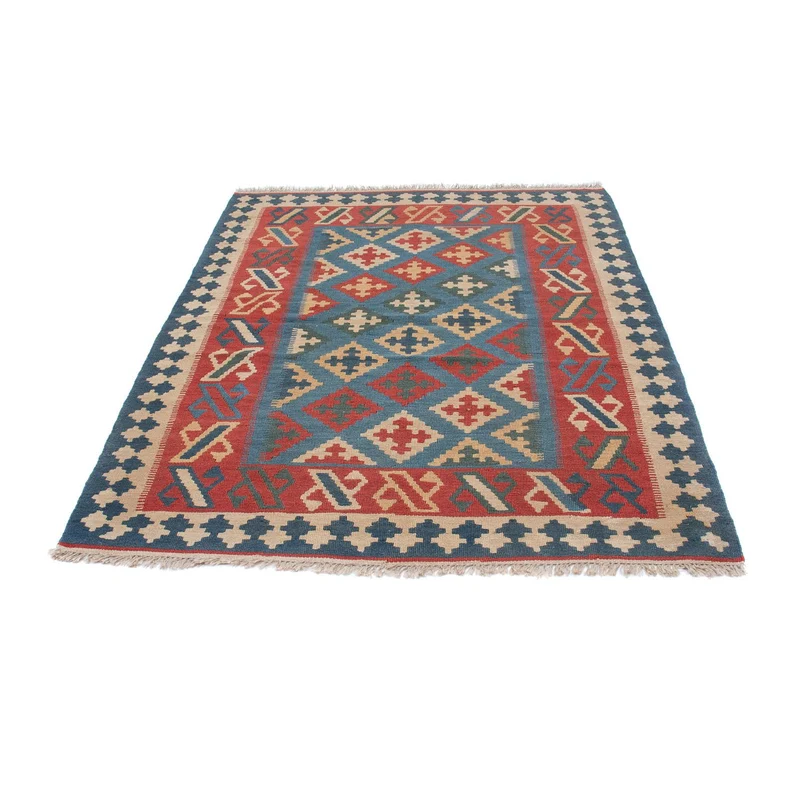 Kelim Teppich - Oriental 128 x 178 cm - blau