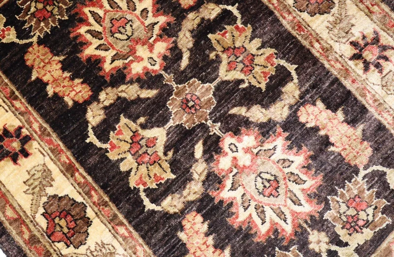 Ziegler Teppich 89 x 125 cm - dunkelbraun