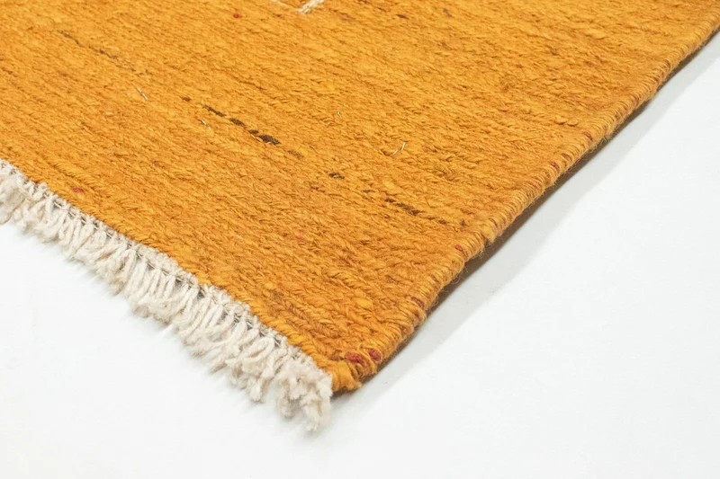 Gabbeh Teppich - Perser 123 x 188 cm - gold