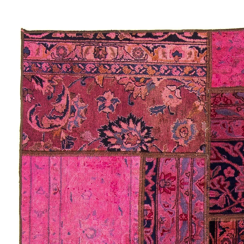 Patchwork Teppich 138 x 197 cm - mehrfarbig