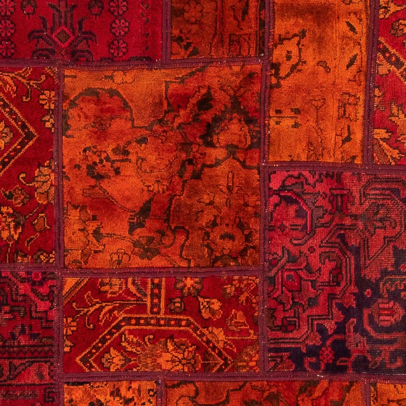 Patchwork Teppich 140 x 194 cm - mehrfarbig