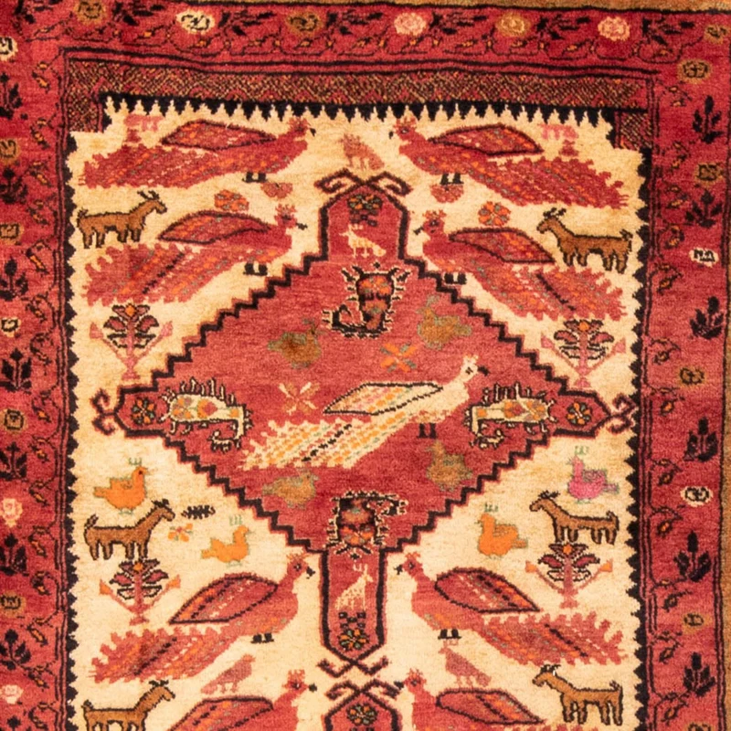 Belutsch Teppich 134 x 224 cm - rot