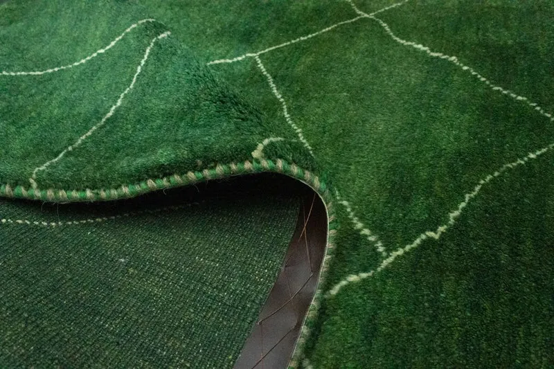 Gabbeh Teppich - Perser 100 x 143 cm - grün