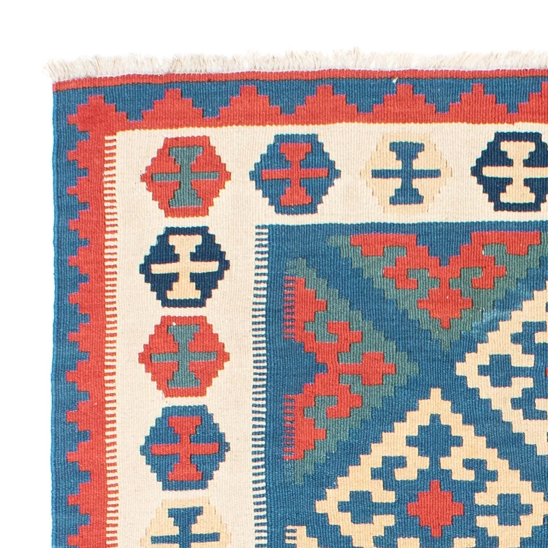Kelim Teppich - Oriental 122 x 177 cm - blau
