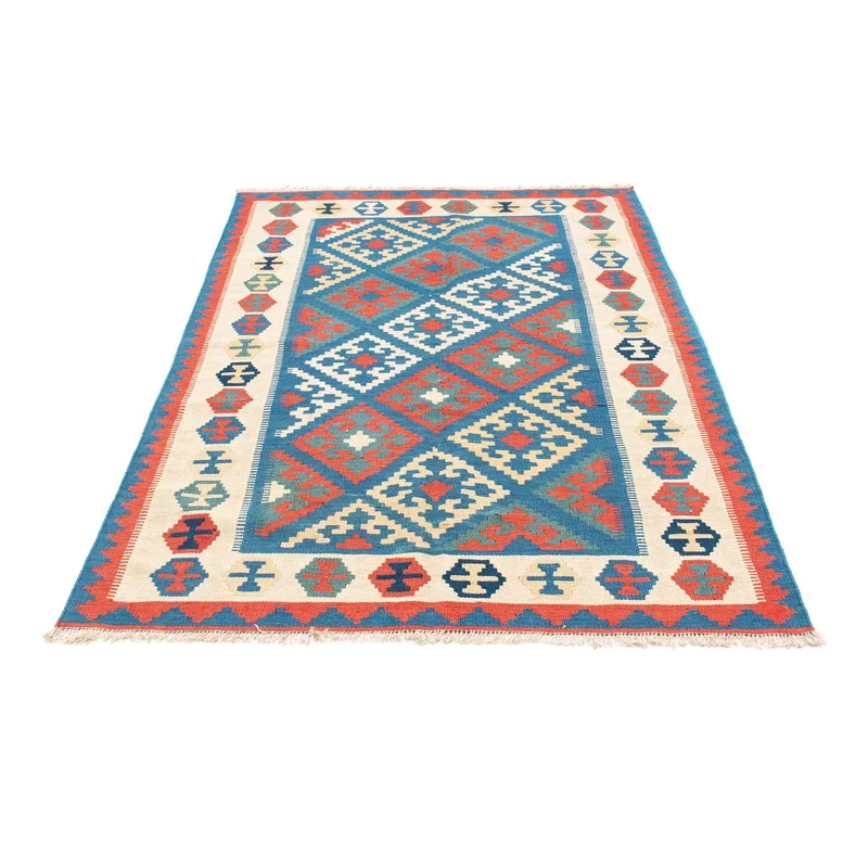 Kelim Teppich - Oriental 122 x 177 cm - blau