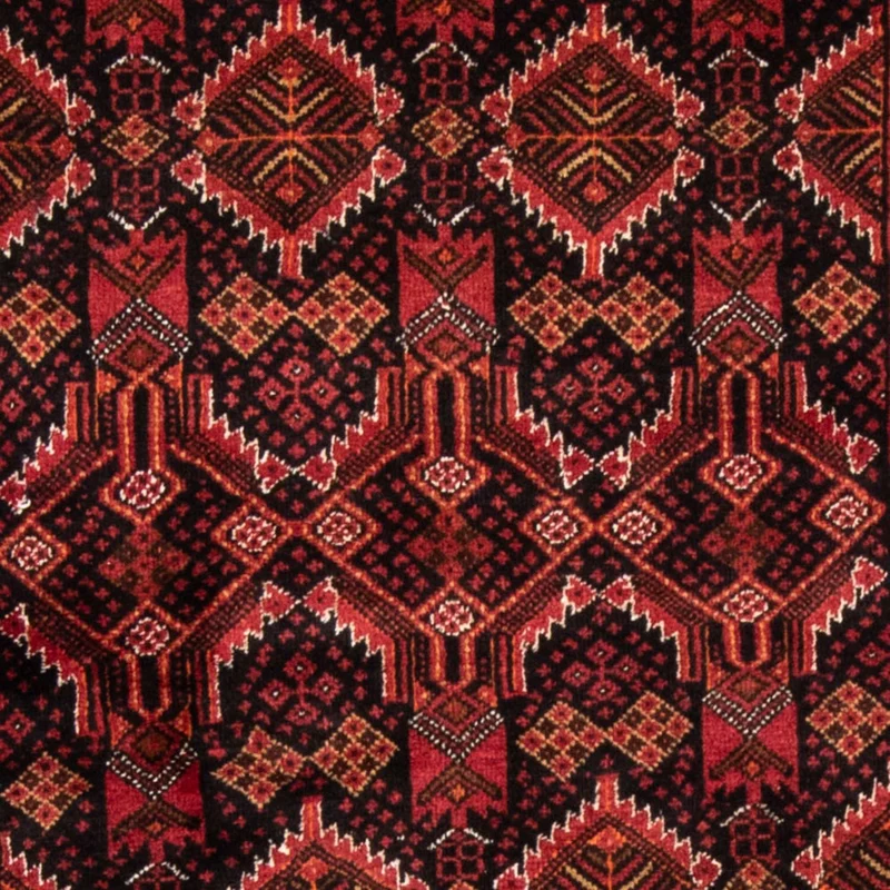 Belutsch Teppich 96 x 184 cm - dunkelrot