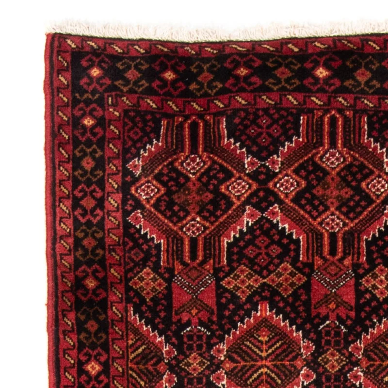 Belutsch Teppich 96 x 184 cm - dunkelrot