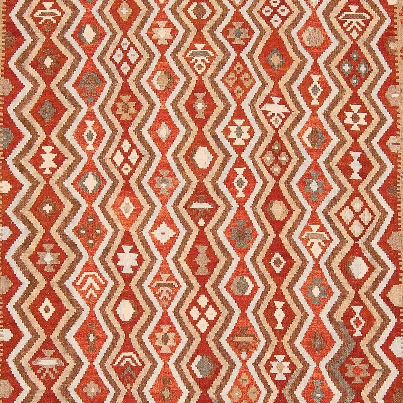 Kelim Teppich - Splash 212 x 271 cm - mehrfarbig