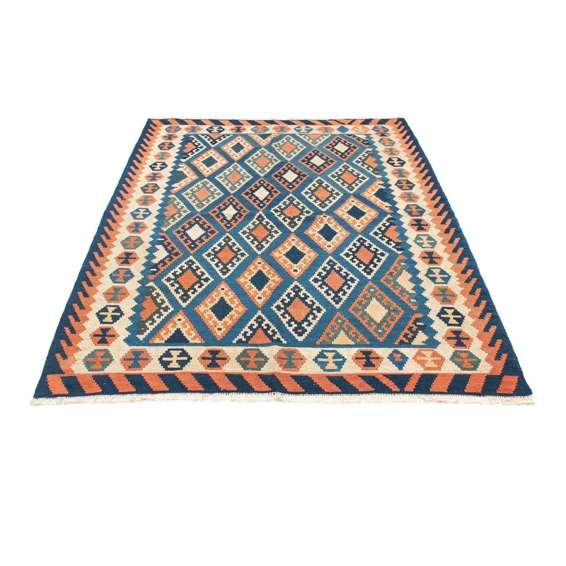 Kelim Teppich - Oriental 158 x 222 cm - blau
