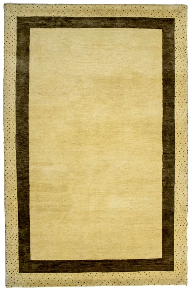 Loribaft Teppich Perser 122x184cm - Wollteppich - beige