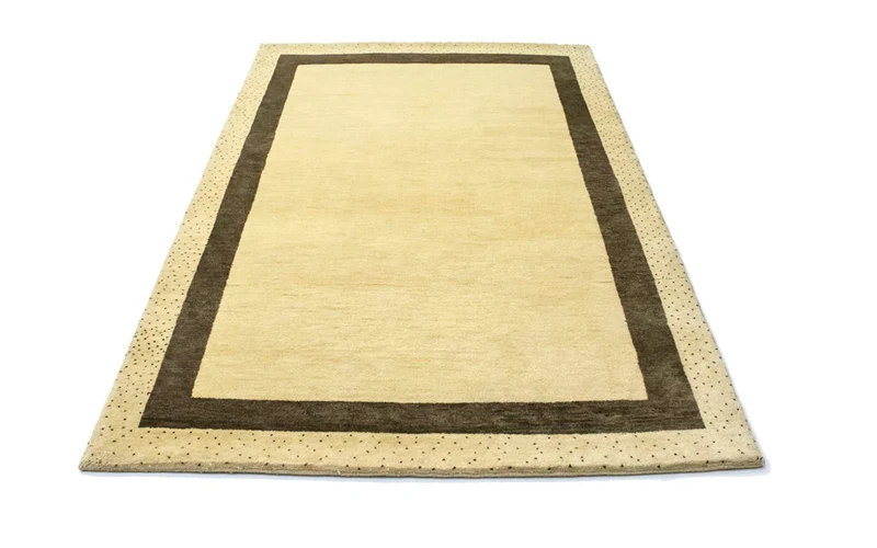 Loribaft Teppich Perser 122x184cm - Wollteppich - beige