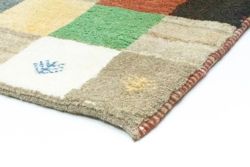 Gabbeh Teppich - Perser 100 x 134 cm - bunt