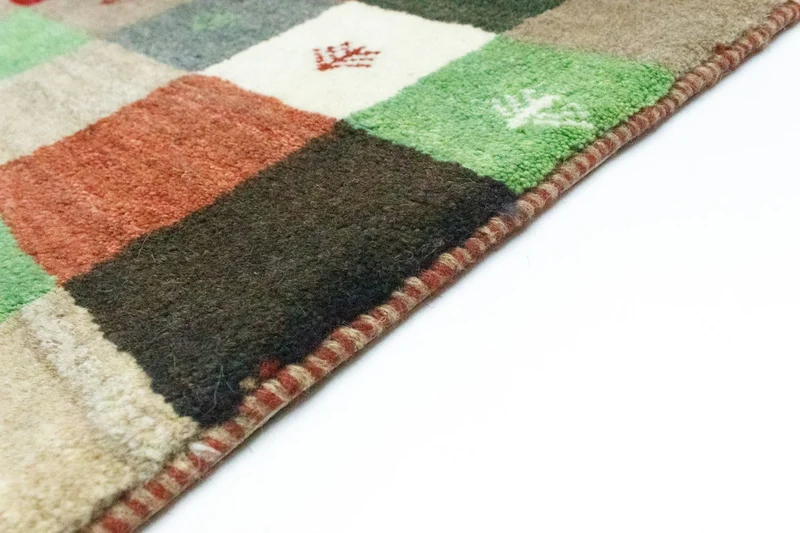 Gabbeh Teppich - Perser 100 x 134 cm - bunt
