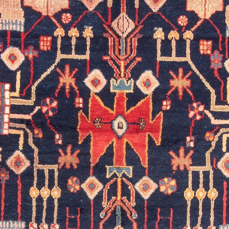 Perserteppich - Nomadic - 150 x 274 cm - dunkelblau