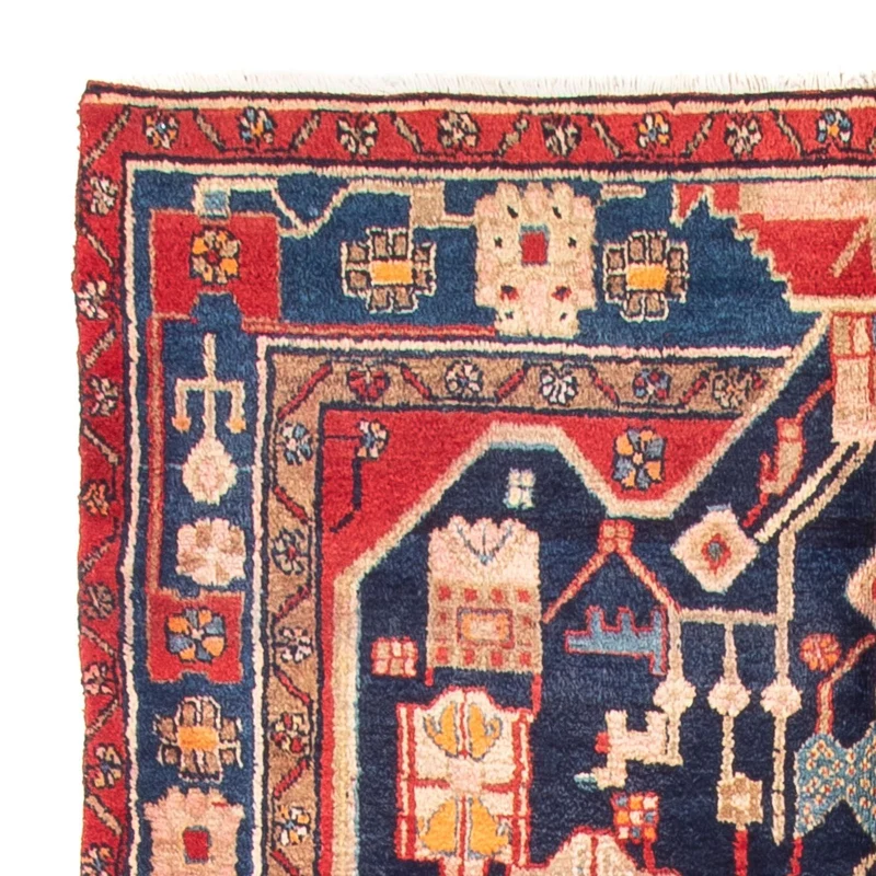 Perserteppich - Nomadic - 150 x 274 cm - dunkelblau