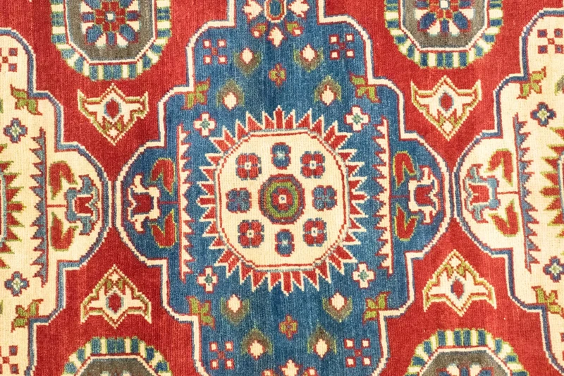 Ziegler Teppich - Kazak 157 x 198 cm - dunkelrot