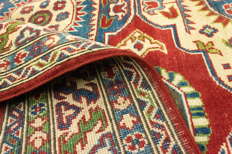 Ziegler Teppich - Kazak 157 x 198 cm - dunkelrot