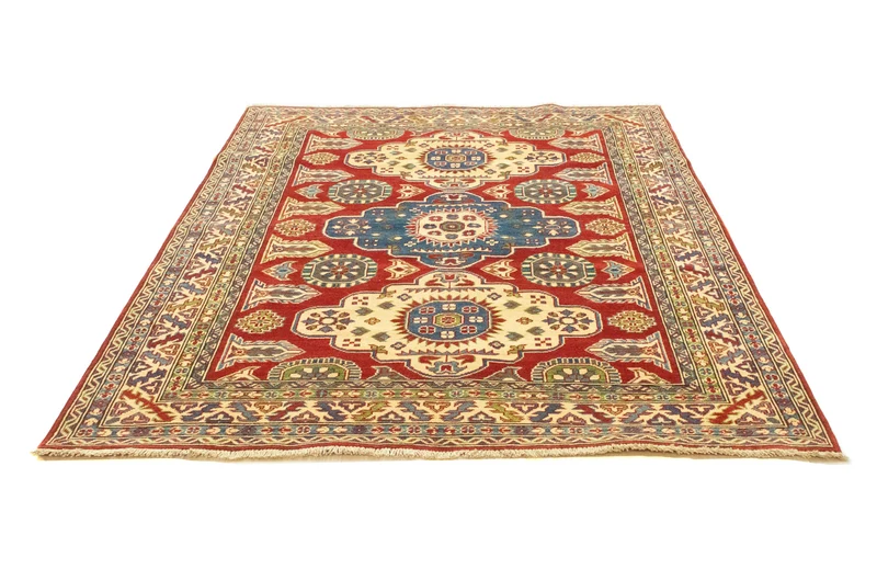 Ziegler Teppich - Kazak 157 x 198 cm - dunkelrot