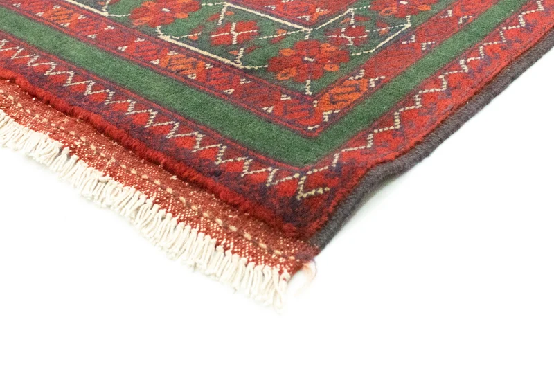 Afghan Teppich - Kunduz 150 x 190 cm - rot
