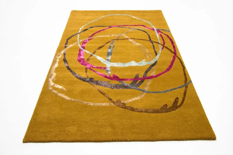 Designer Teppich 155 x 245 cm Wohnzimmer Teppich