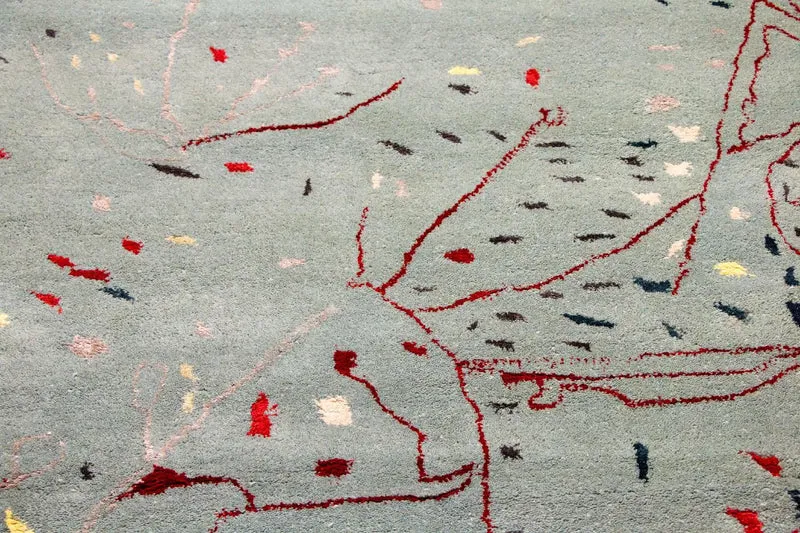 Designer Teppich 156 x 243 cm Teppich Wohnzimmer