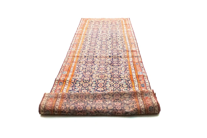 Perserteppich - Nomadic 108 x 400 cm - blau