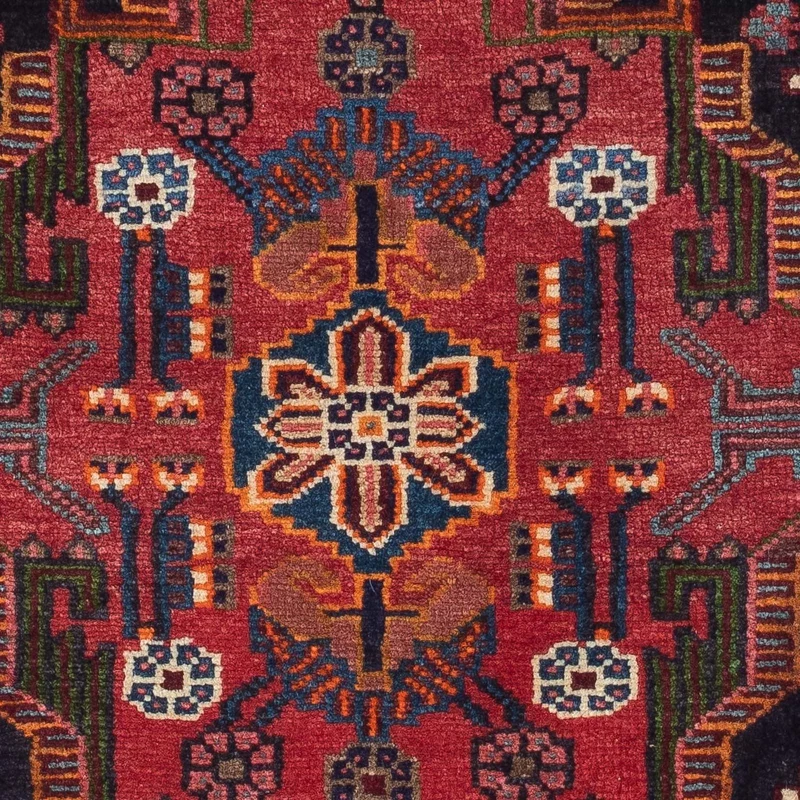 Perserteppich - Nomadic 90 x 125 cm - dunkelrot