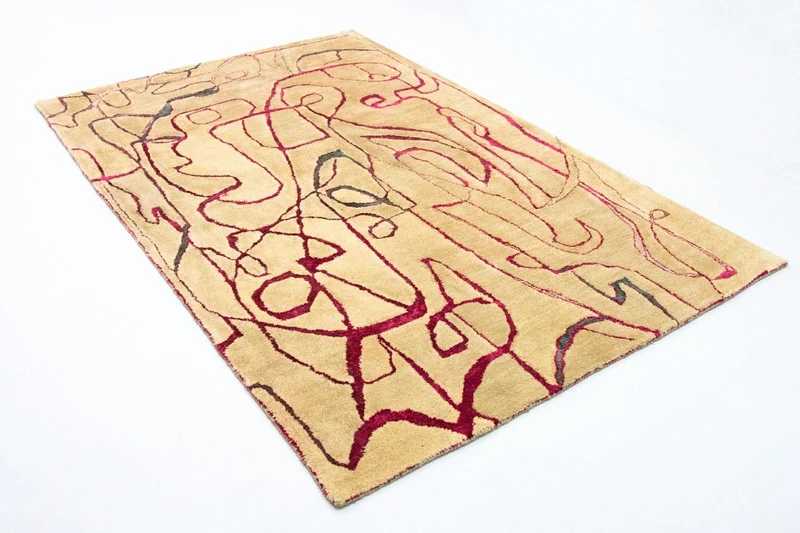 Designer Teppich 152 x 241 cm Wohnzimmer Teppich