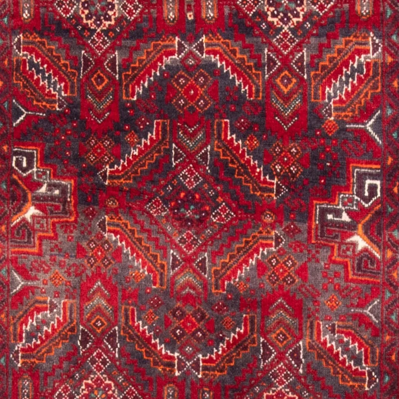 Belutsch Teppich 105 x 212 cm - rot