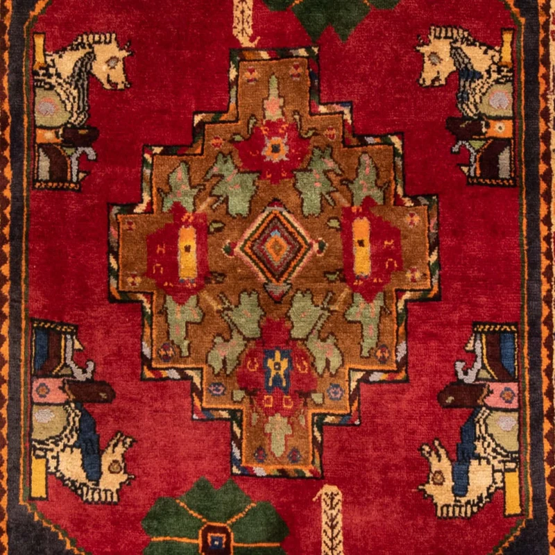 Perserteppich - Nomadic 108 x 188 cm - rot