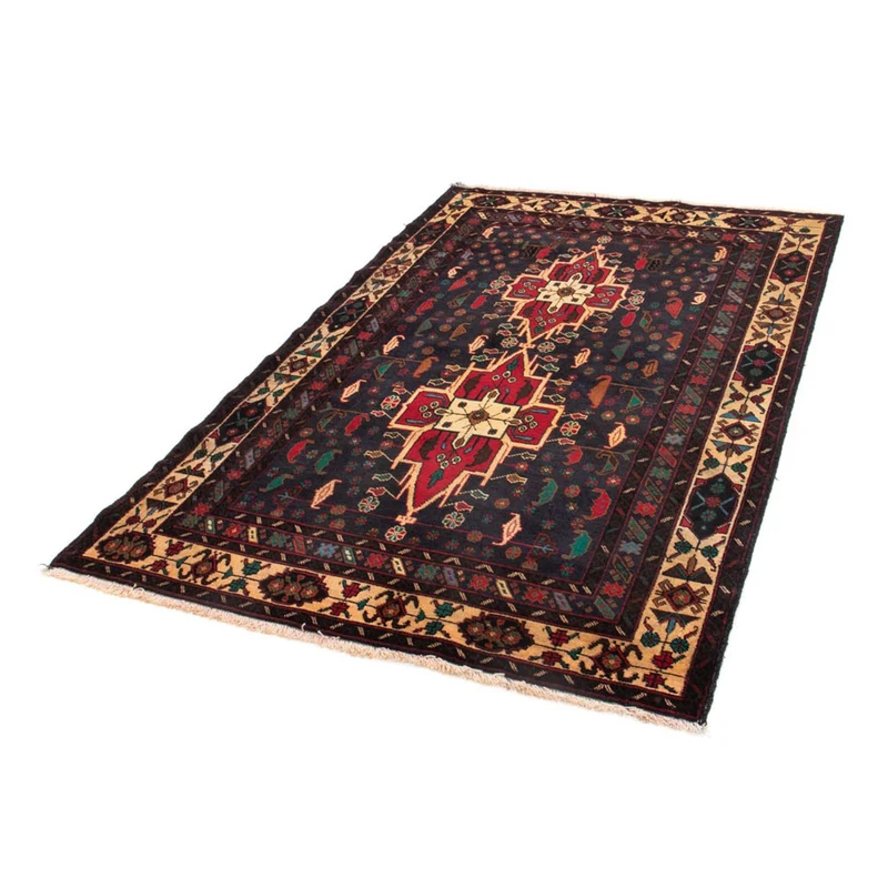 Belutsch Teppich 115 x 180 cm - dunkelblau